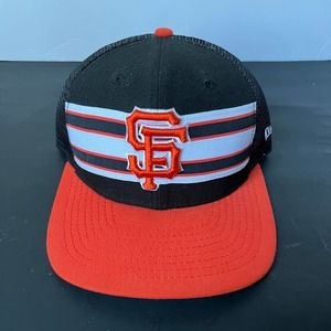 MLB San Francisco Giants Black Orange 9FIFTY Snapback Cap Hat Adjustable